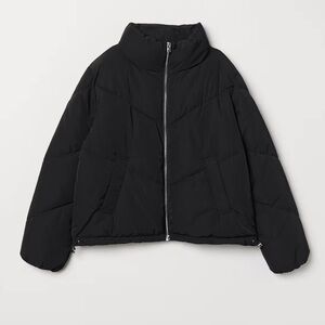 Women's Black Puffer Jacket H&M